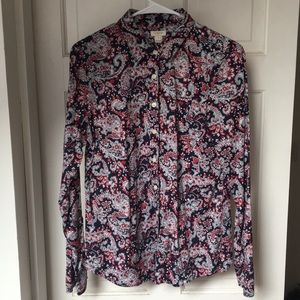 J. Crew Factory Paisley Button Down
